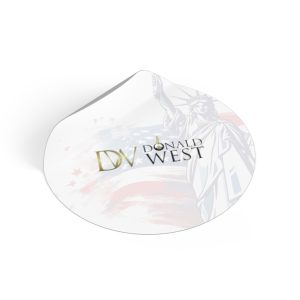 Patriotic Round Vinyl Stickers, USA Stickers, Liberty Stickers, Custom Sticker for Celebrations, Gifts, Party Favors, Home Decor